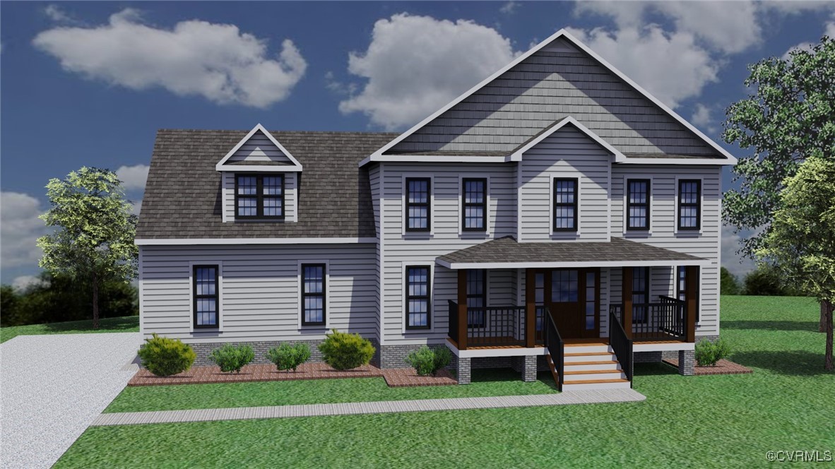 8729 Carters Mill Road Henrico, VA 23231 - Photo 1 of 33 View of front of home featuring covered porch and