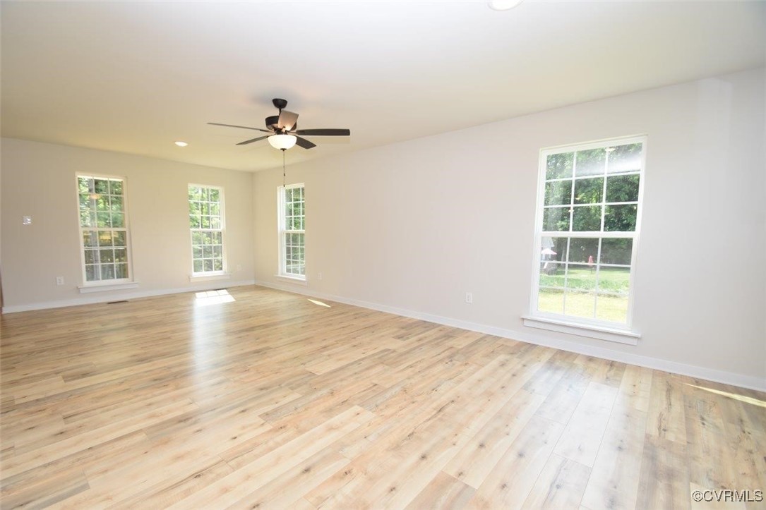 8729 Carters Mill Road Henrico, VA 23231 - Photo 25 of 33 Spare room with light hardwood / wood-style floors