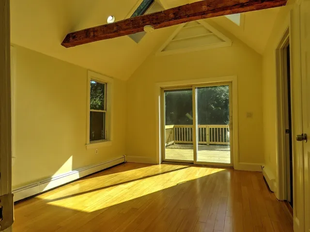 a view of a indoor basketball court