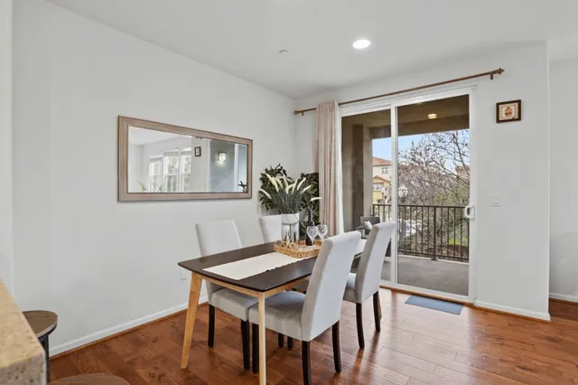 a view of a building from a balcony