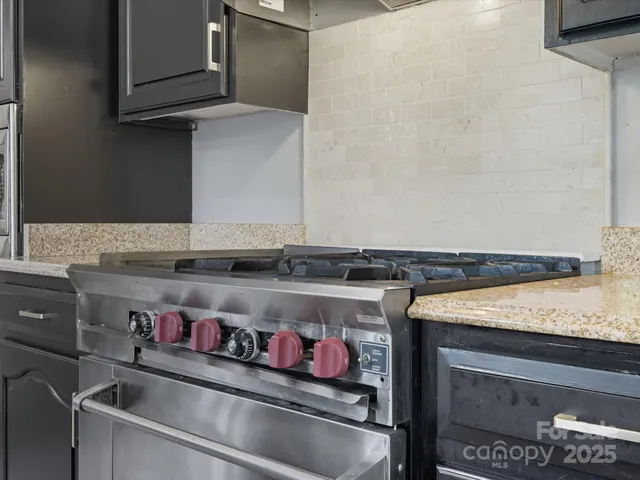 a close view of stove