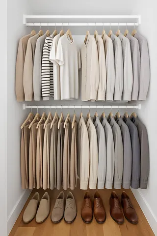 a view of a walk in closet