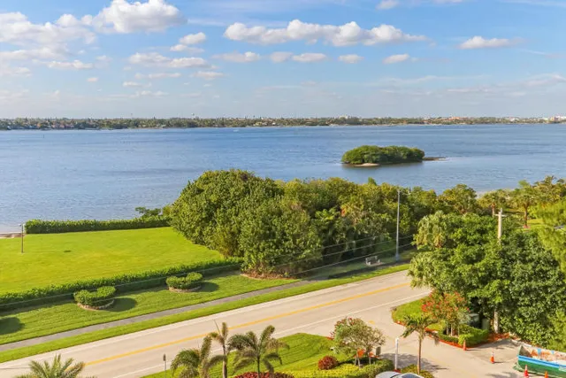 a view of a city from a terrace