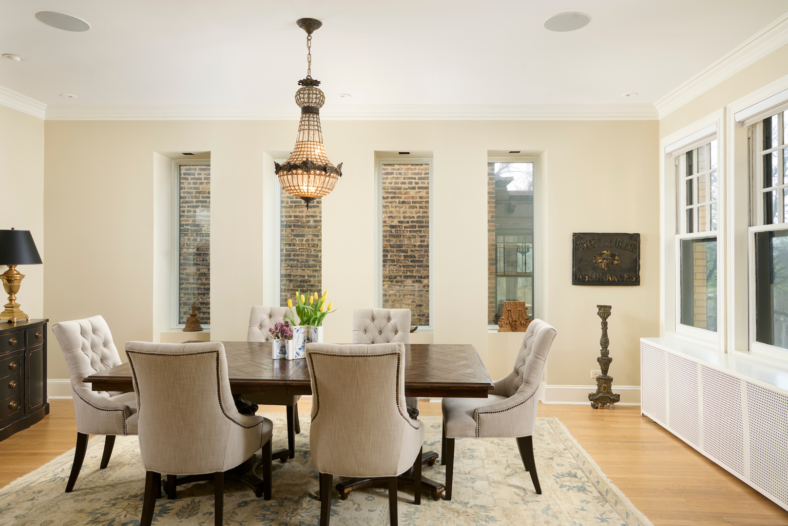 635 West Sheridan Road, Unit 3 Chicago, IL 60613 - Photo 16 of 48 a view of a dining room with furniture window and outside view