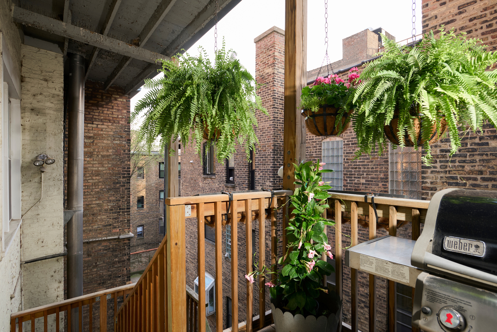 635 West Sheridan Road, Unit 3 Chicago, IL 60613 - Photo 21 of 48 a view of balcony with two potted plants