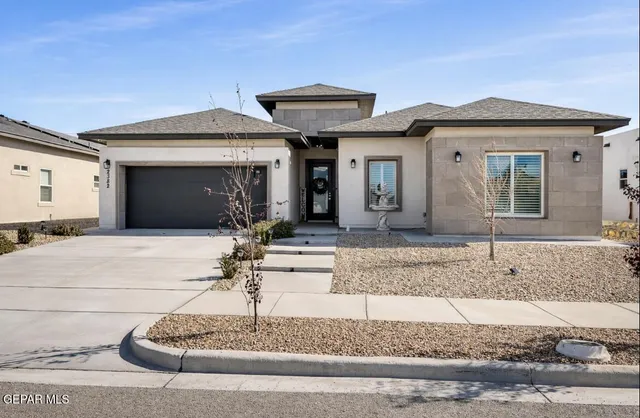 a front view of a house