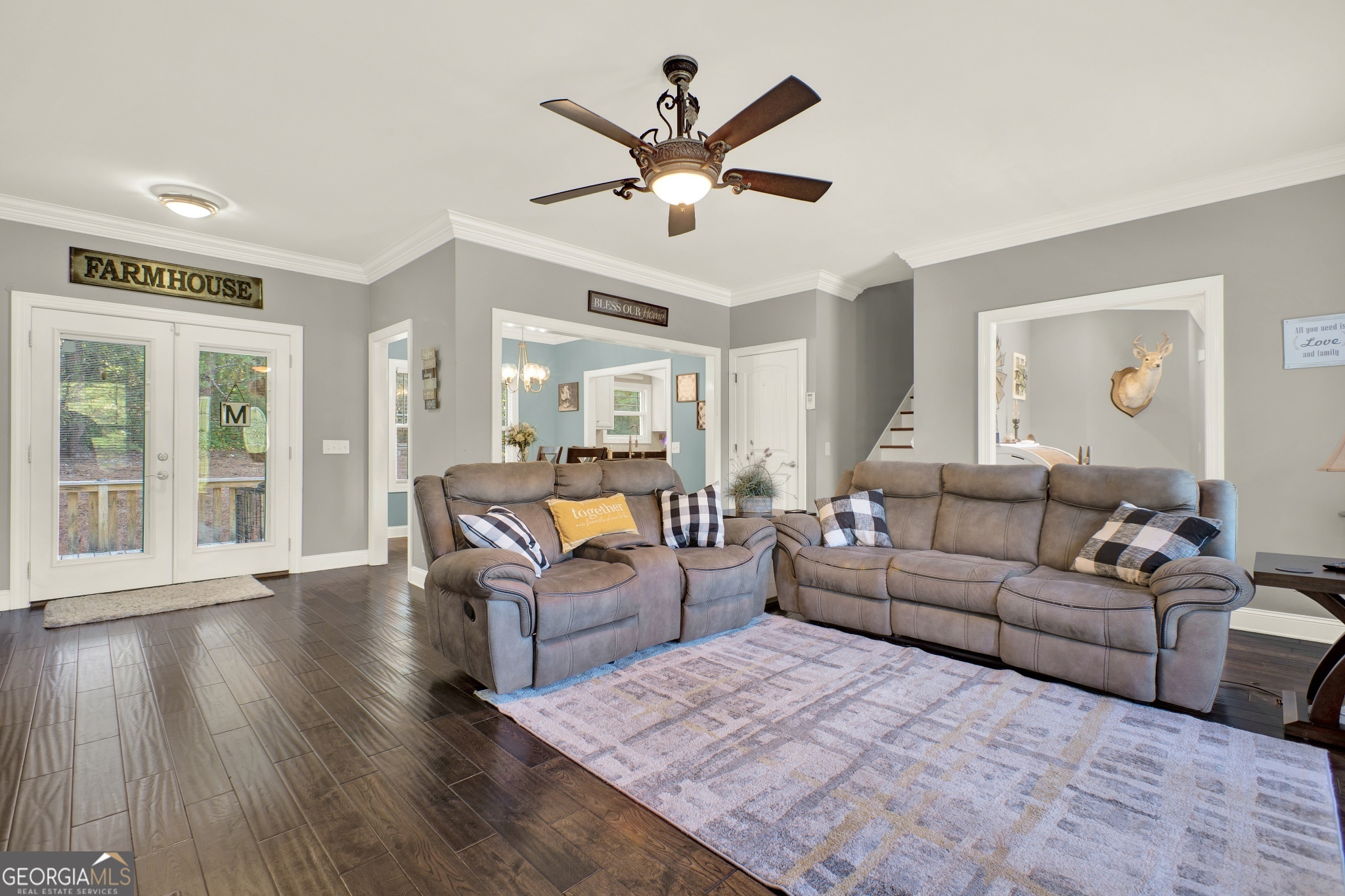 359 LaFayette Road Rocky Face, GA 30740 - Photo 27 of 54 a living room with furniture and wooden floor