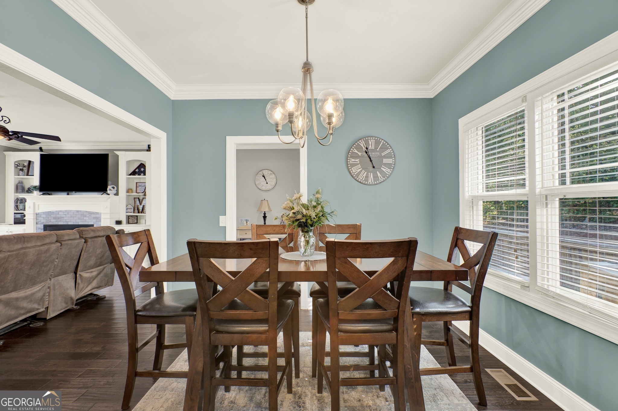 359 LaFayette Road Rocky Face, GA 30740 - Photo 33 of 54 a view of a dining room with furniture window and wooden floor