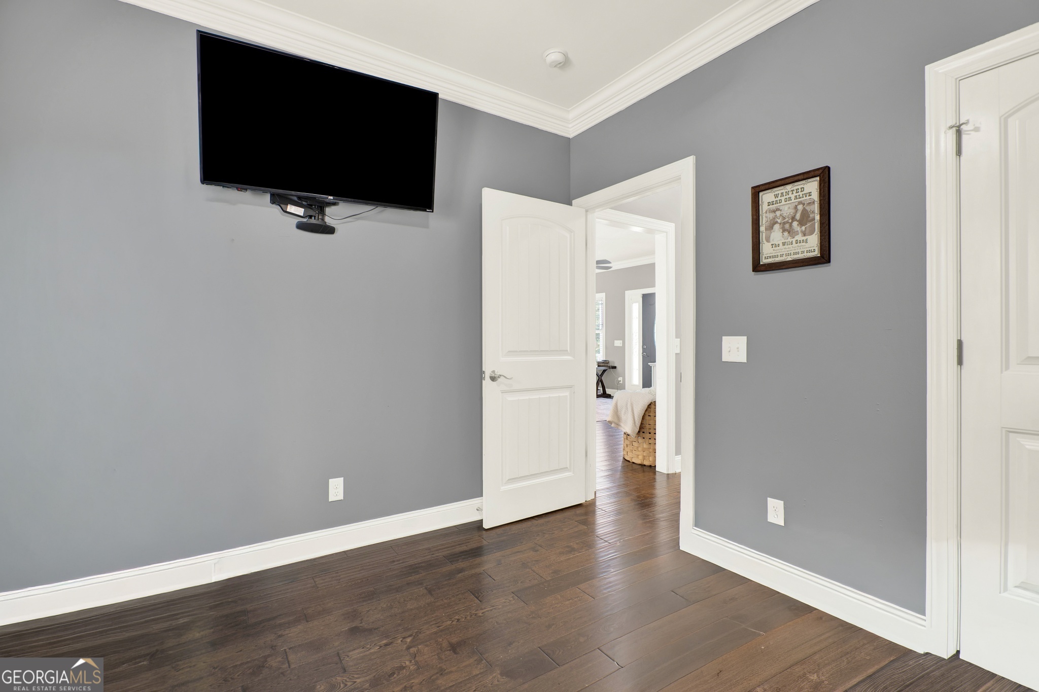 359 LaFayette Road Rocky Face, GA 30740 - Photo 49 of 54 a view of a livingroom with wooden floor and a flat screen tv