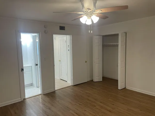 a view of a glass door