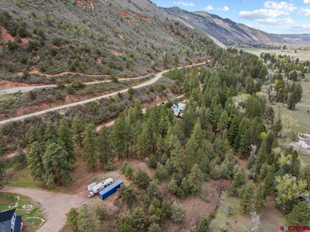 238 Pine Ridge Drive Ridgway, CO 81432 - Photo 17 of 18 a aerial view of a house with a yard and large trees