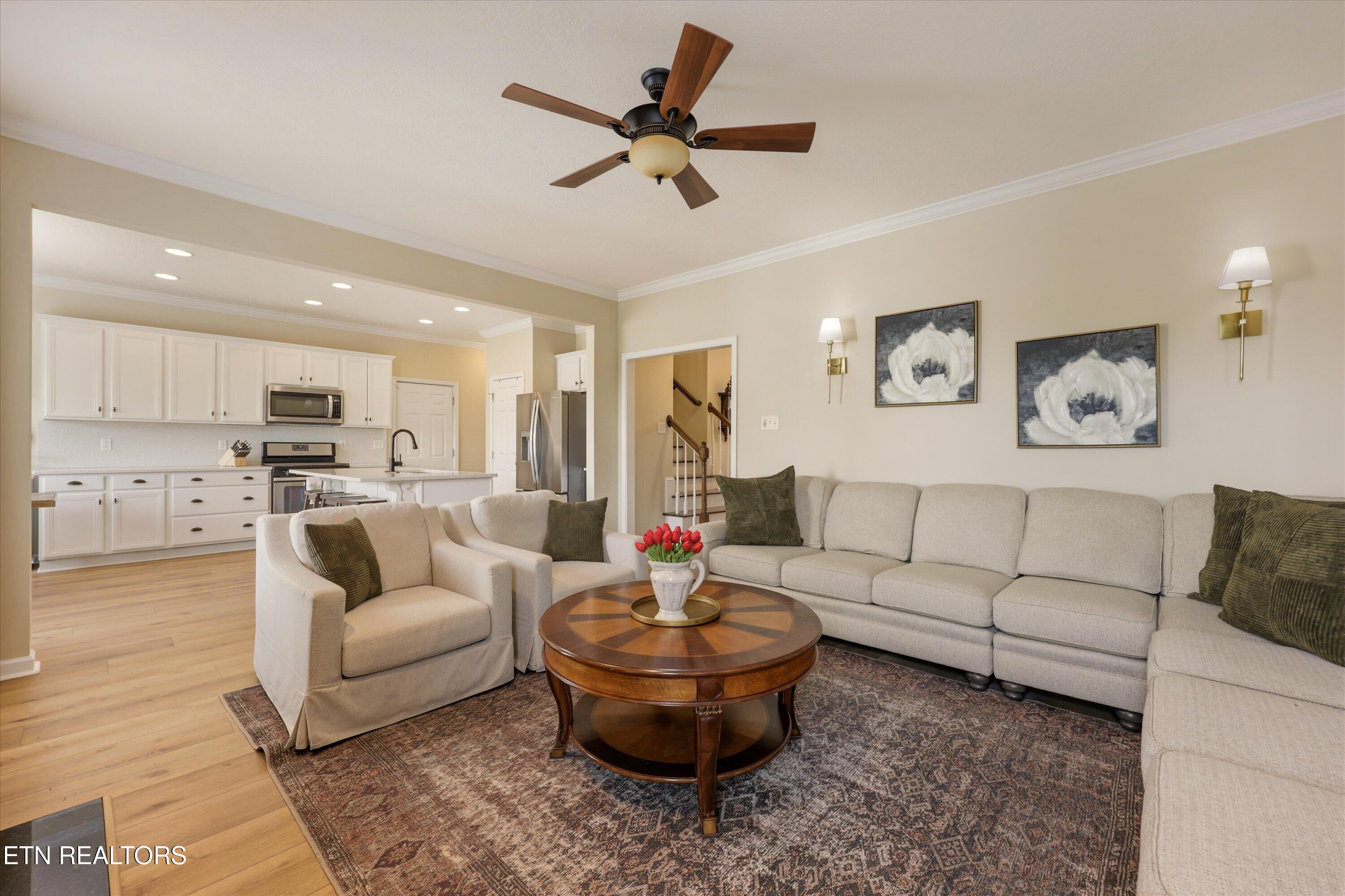 9229 Ridges Meadow Lane Knoxville, TN 37931 - Photo 13 of 53 Family Room Open to Kitchen