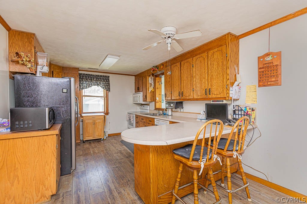 483 Riverside Drive Center Cross, VA 22437 - Photo 15 of 50 Kitchen with breakfast bar seating