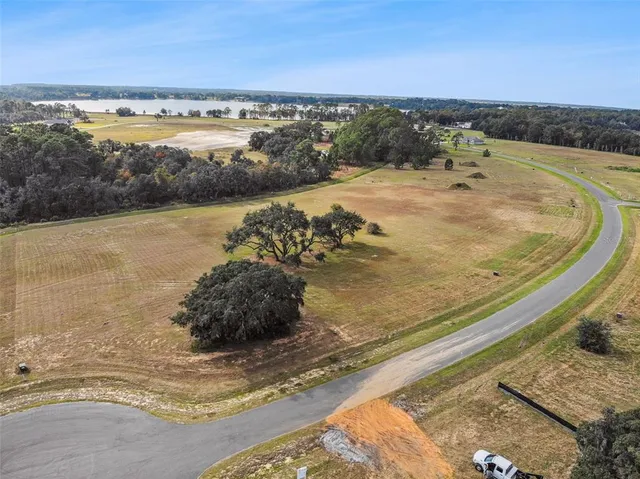 a view of a swimming pool with a yard