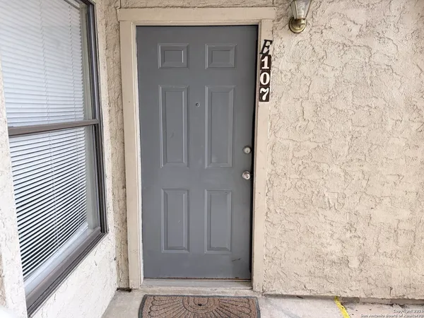 a view of front door