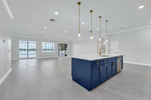 a view of empty room with porch and patio