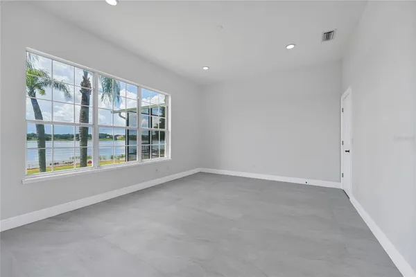 a bathroom with a shower and a toilet