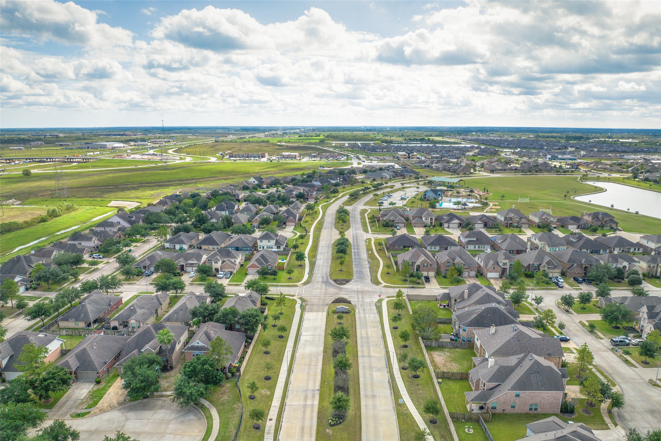 8326 Holly Blue Drive Rosharon, TX 77583 - Photo 12 of 29 a view of a city with an ocean