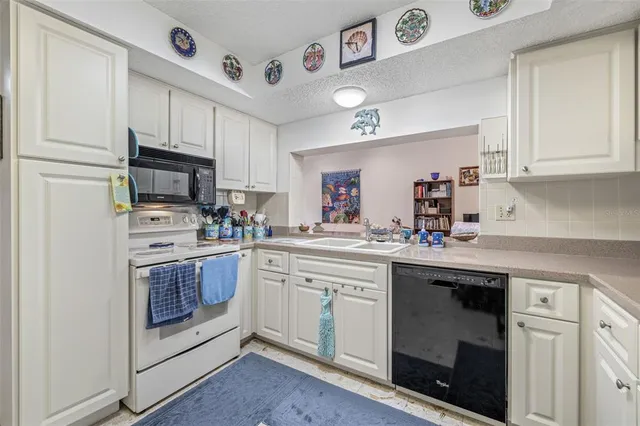 a kitchen with cabinets stainless steel appliances and a sink