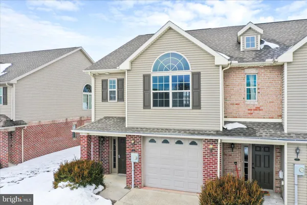 a front view of a house with a hallway