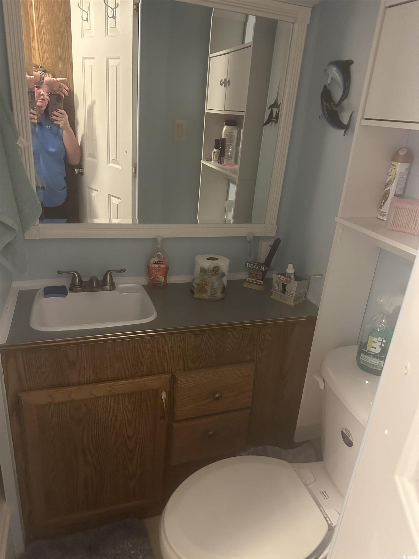 613-431 5th Avenue South Myrtle Beach, SC 29577 - Photo 13 of 36 Half bath with toilet and vanity