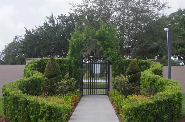a view of a park with pathway