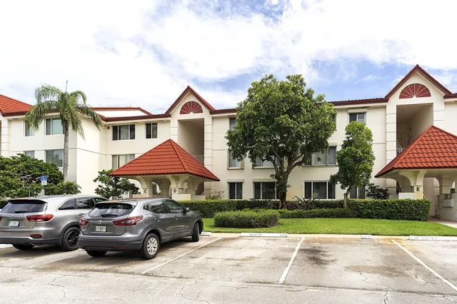 a view of a lake with a city