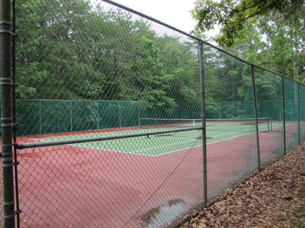 110 Old Post Road Moneta, VA 24121 - Photo 57 of 99 a view of a tennis court with a small yard