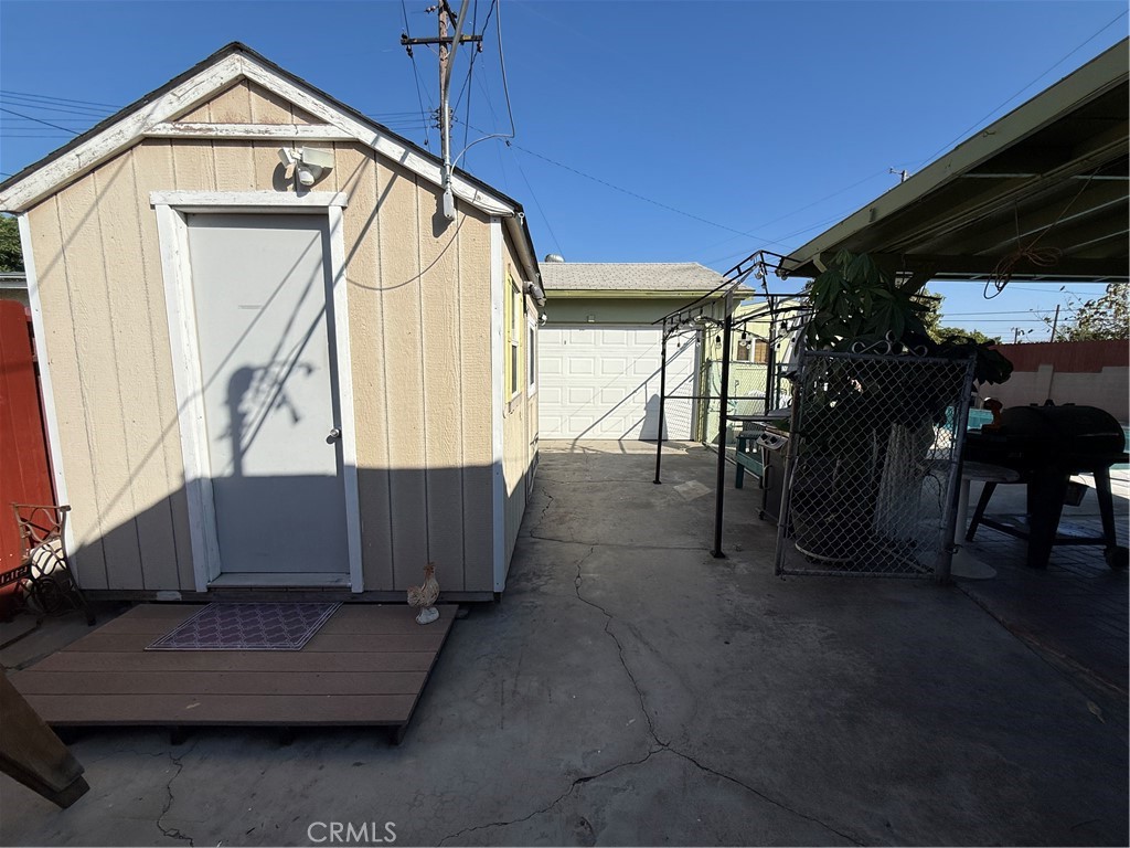 110 Rigsby Street La Habra, CA 90631 - Photo 23 of 41 Shed inside gate in front of garage. Garage has lots of storage areas