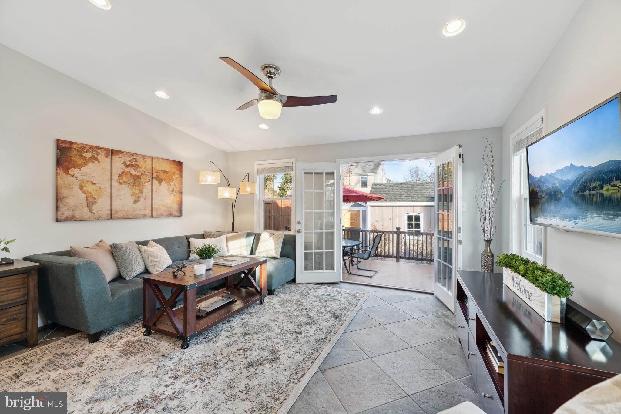 5921 Monticello Road Alexandria, VA 22303 - Photo 13 of 40 Open the French doors & entertain family & friends