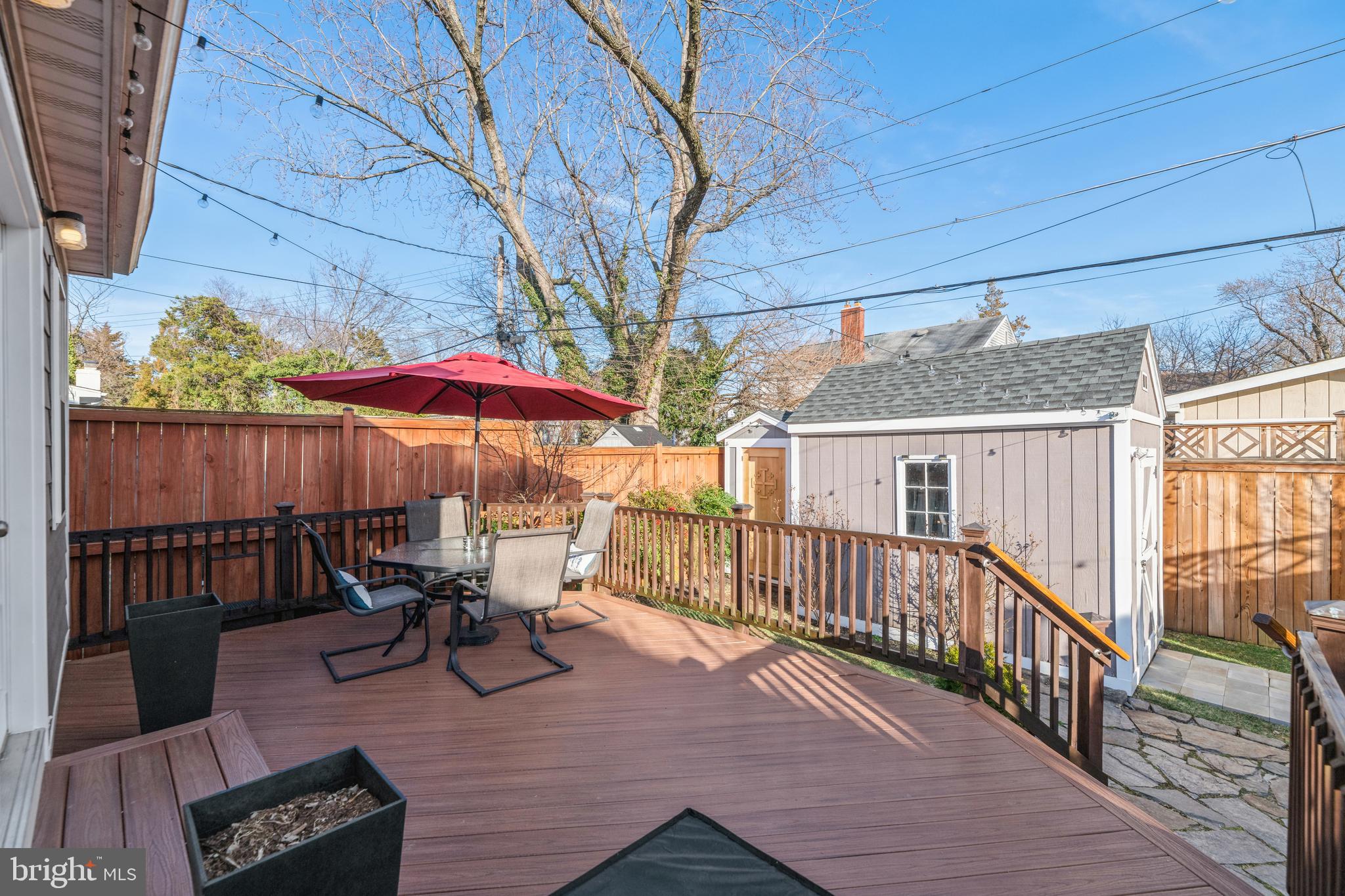 5921 Monticello Road Alexandria, VA 22303 - Photo 17 of 40 Beautiful private fenced yard with mature trees