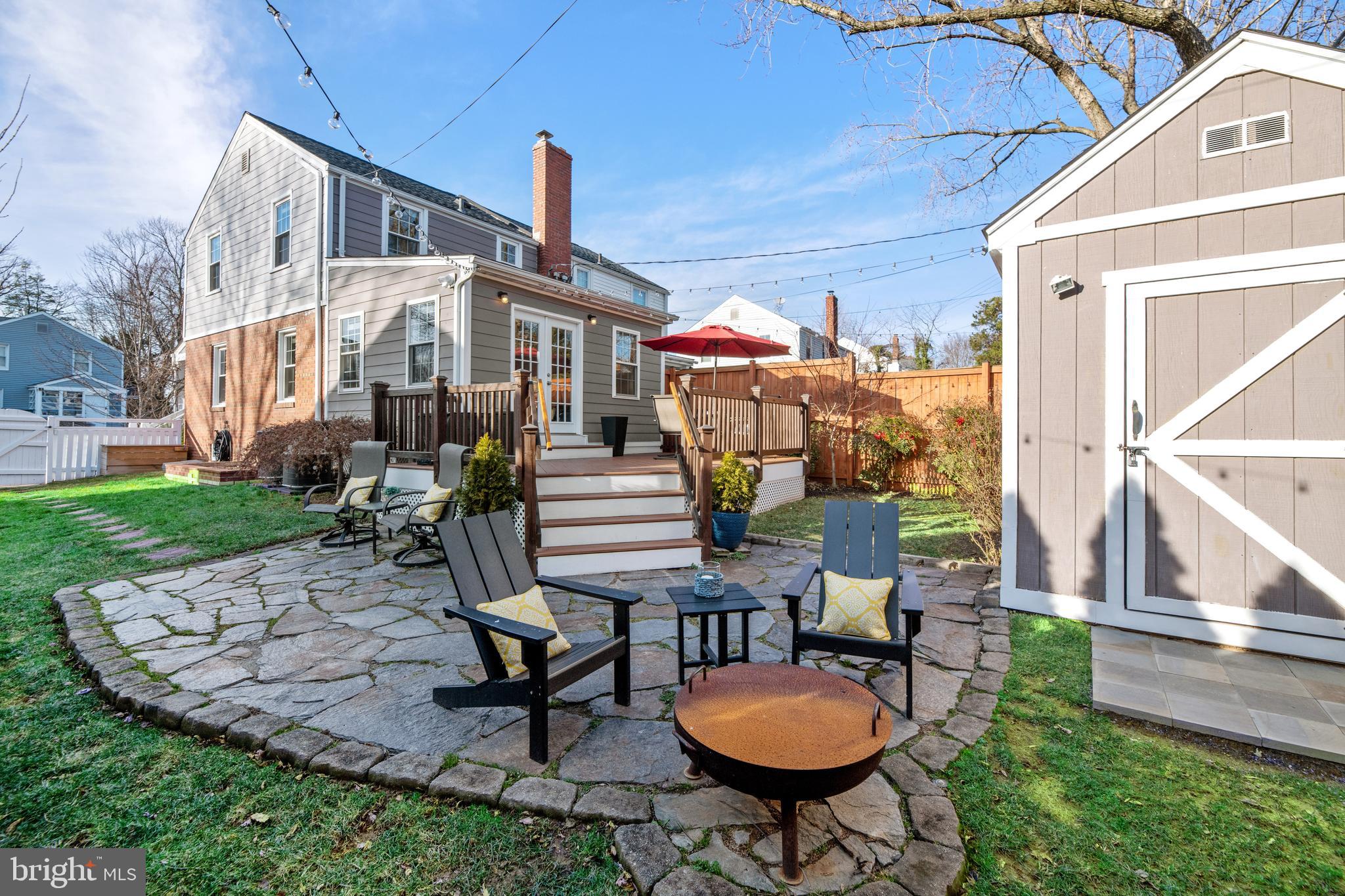 5921 Monticello Road Alexandria, VA 22303 - Photo 18 of 40 Firepit, grill, storage sheds - great backyard!