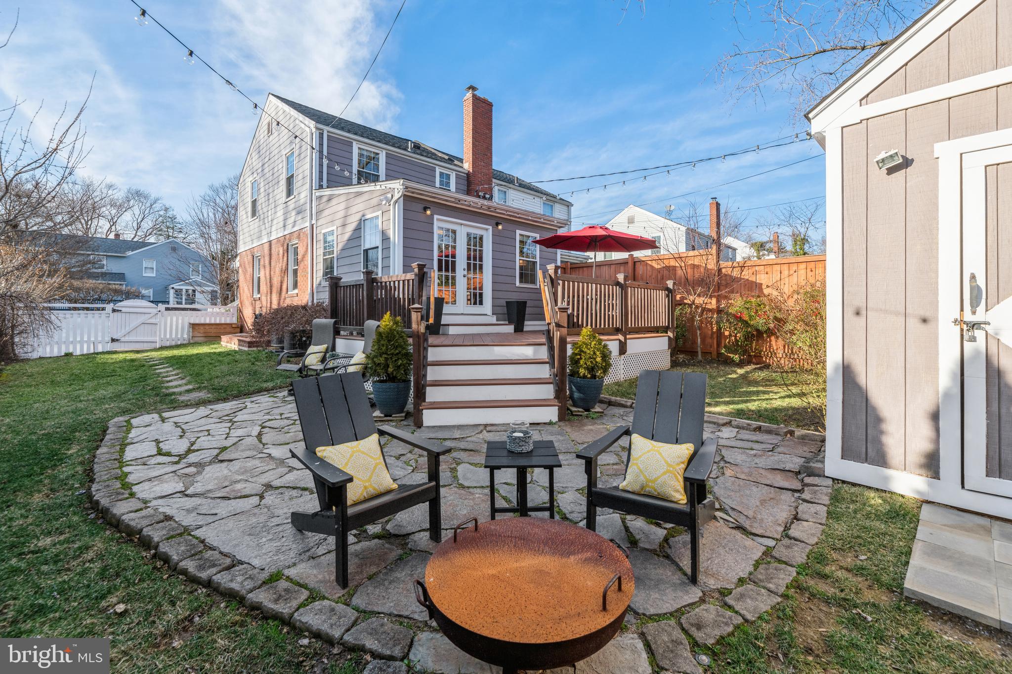 5921 Monticello Road Alexandria, VA 22303 - Photo 2 of 40 Stunning private yard with patio, deck and storage