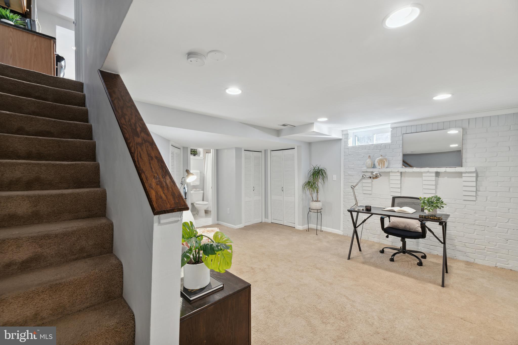 5921 Monticello Road Alexandria, VA 22303 - Photo 29 of 40 Lower level recreation space, home office, gym