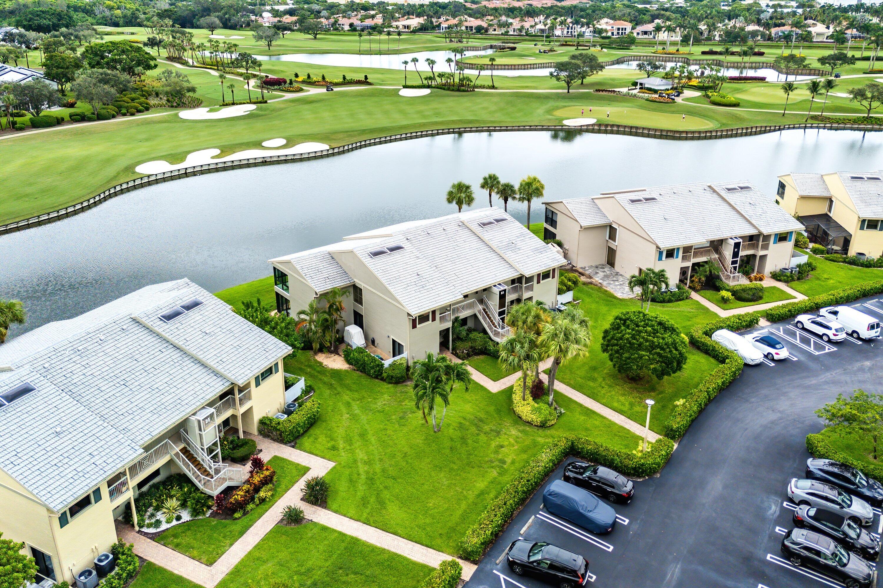 23 Eastgate Drive, Unit C Boynton Beach, FL 33436 - Photo 42 of 71 an aerial view of a house with a ocean view