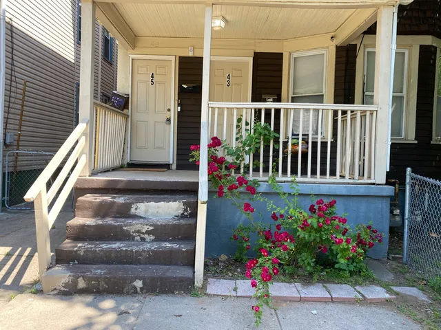 a front view of a house