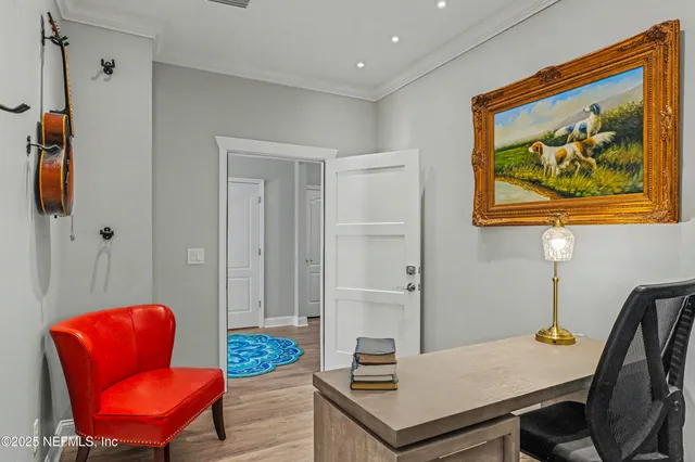 a view of an ocean and beach