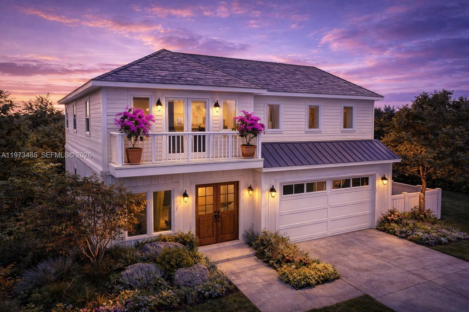 6001 Southwest 35th Street Miami, FL 33155 - Photo 3 of 4 a front view of a house with garden