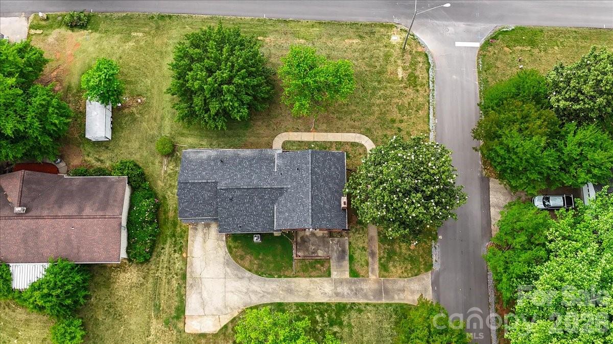 1527 Rhyne Street Shelby, NC 28152 - Photo 29 of 30 an aerial view of residential house with outdoor space and trees all around