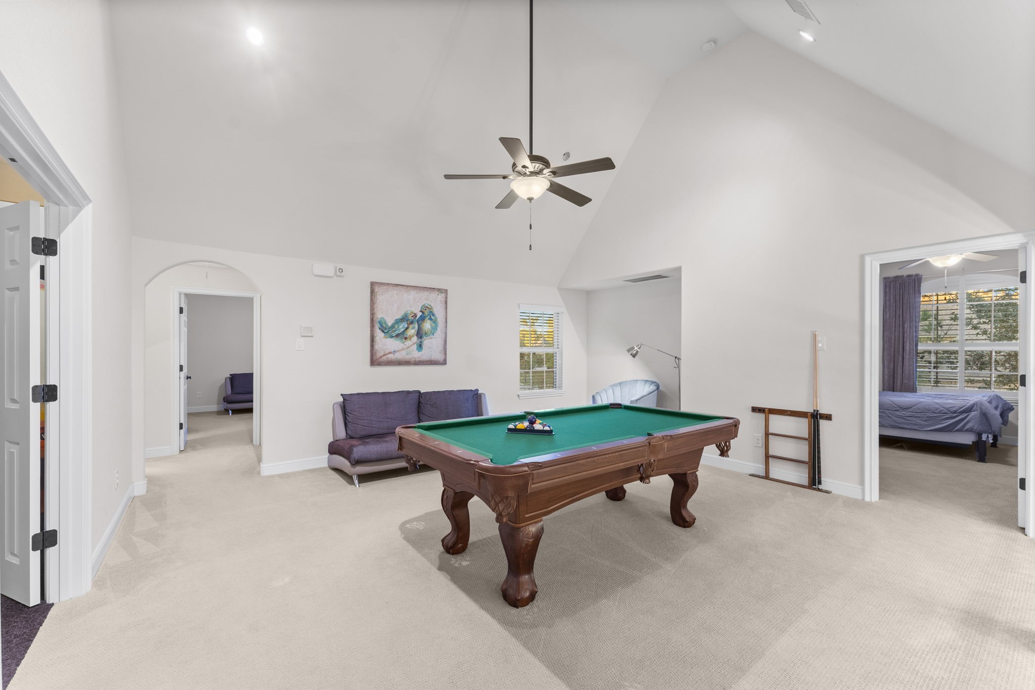 4022 Sabine Valley Trail Spring, TX 77386 - Photo 32 of 50 The landing area/game room obviously is perfect for a pool table or any gaming table you may desire. Plenty of space to fully use your pool stick.