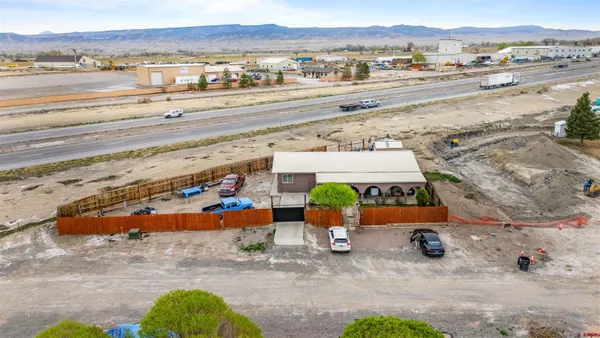 an aerial view of a city