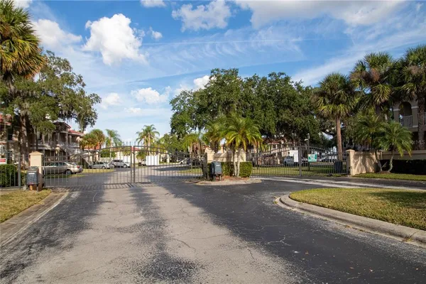 a view of a street with houses