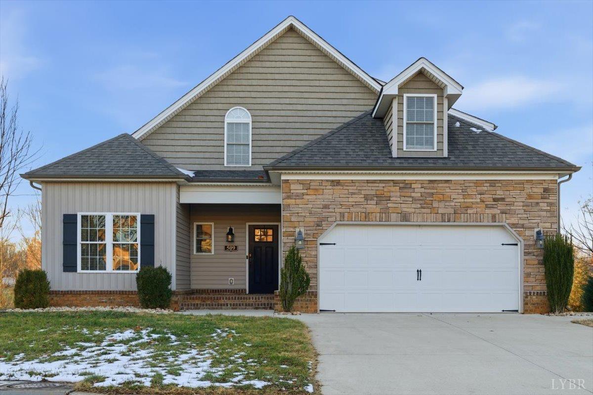 509 Cornerstone Street Lynchburg, VA 24502 - Photo 1 of 56 a front view of a house with a yard