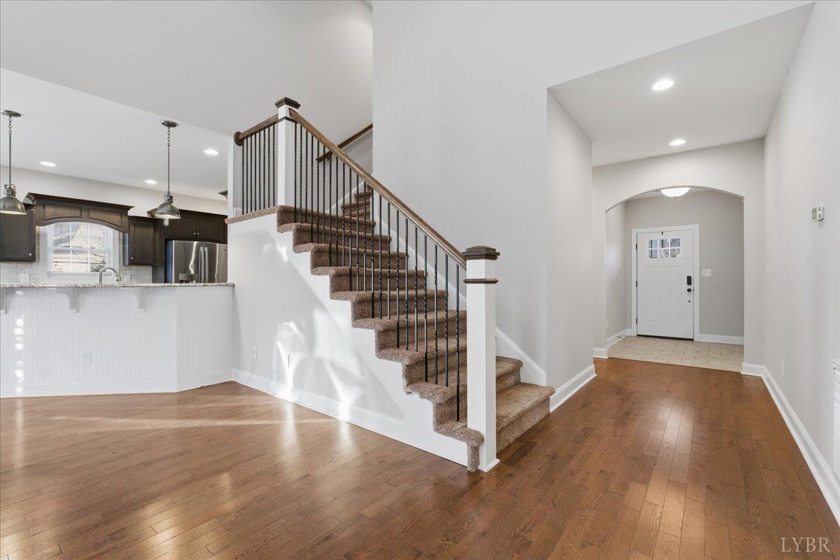509 Cornerstone Street Lynchburg, VA 24502 - Photo 16 of 56 a view of entryway and hall with wooden floor
