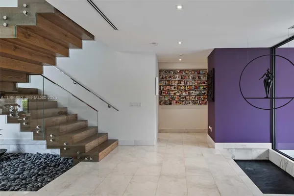 a view of balcony with floor to ceiling window with wooden floor