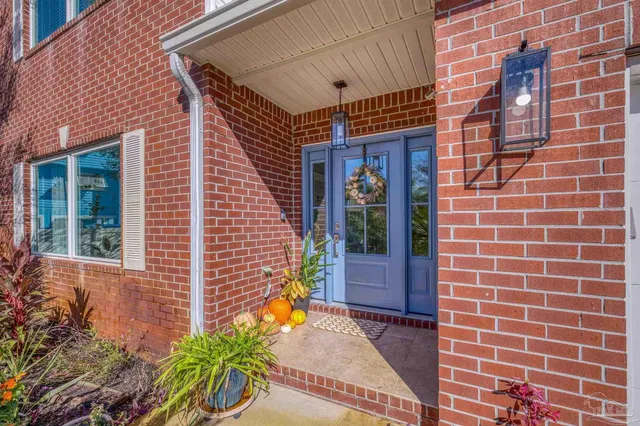 a front view of a house