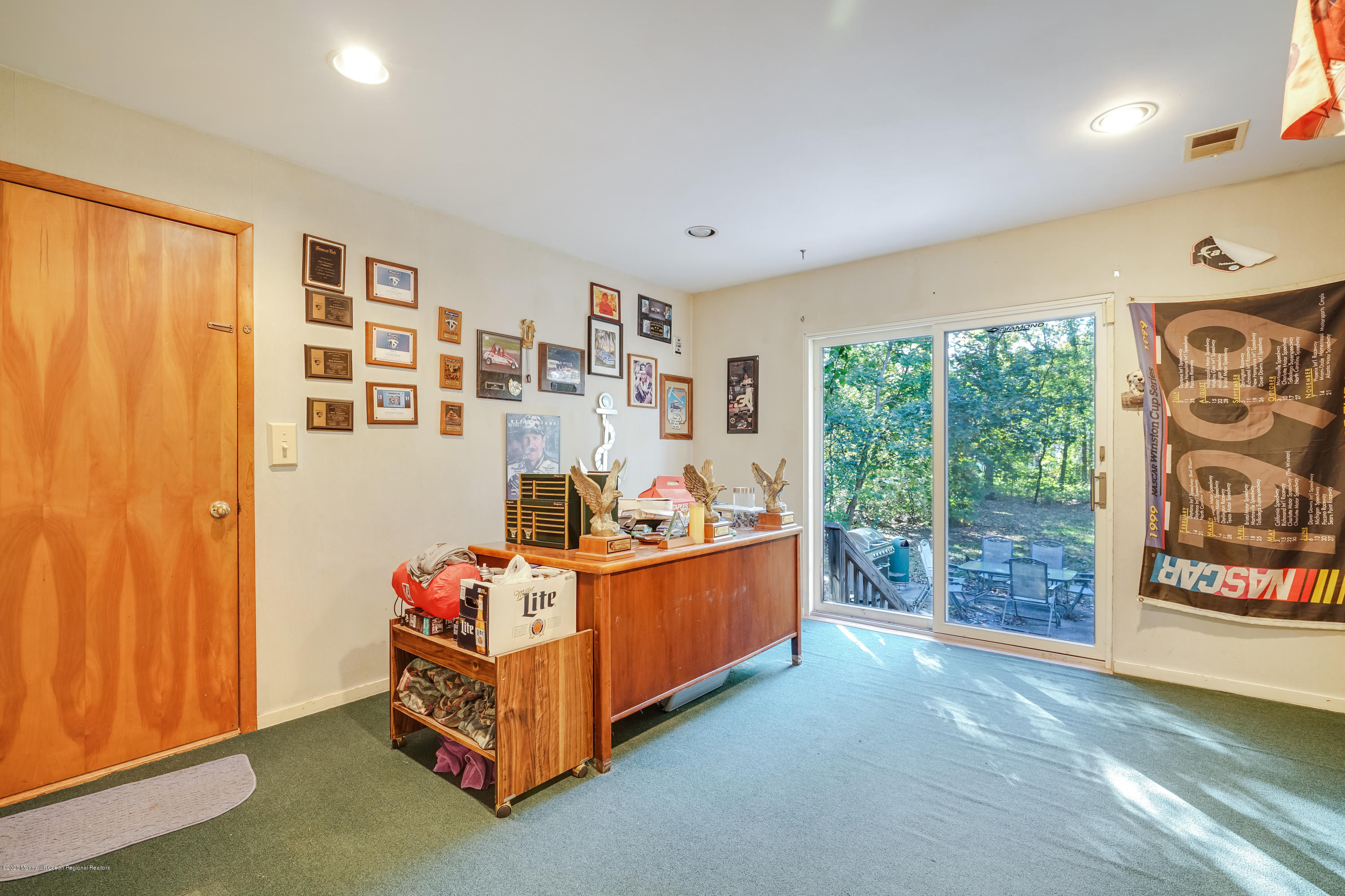43 Korman Road Bayville, NJ 08721 - Photo 17 of 47 a bedroom with furniture and a large window