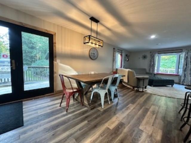 7345 Rahkola Road Embarrass, MN 55732 - Photo 11 of 57 Dining area featuring wood finished floors