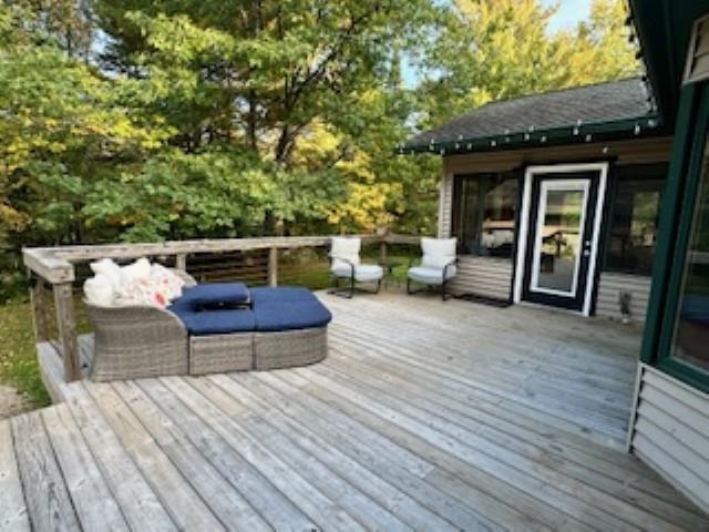 7345 Rahkola Road Embarrass, MN 55732 - Photo 5 of 57 Deck with view of scattered trees