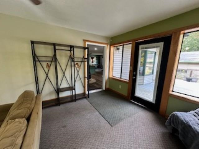 7345 Rahkola Road Embarrass, MN 55732 - Photo 10 of 57 Bedroom with multiple windows, carpet floors, and access to outside